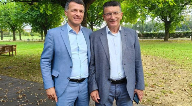 roberto monti e filiberto mazzanti presidente e direttore consorzio vini romagna a vini ad arte 2025