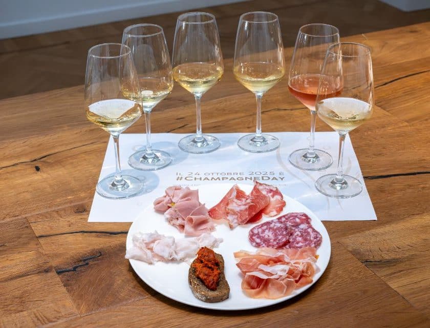 Champagne Day 2025, Bureau Italia «Abbinatelo ai salumi». Quale Champagne scegliere per abbinamento con lardo, mortadella, coppa, salame, prosciutto, 'nduja