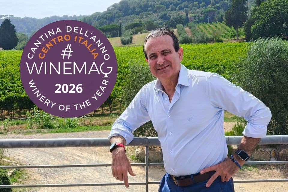 Podere La Regola, Cantina dell Anno Centro Italia 2026 Guida Winemag. Toscana Premio all'azienda di Flavio Nuti, a Riparbella migliori vini italiani