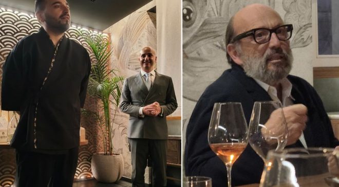 sachi milano terrazza wine dinner ca' del bosco maurizio zanella franciacorta amarcord sognando il lambrusco chef anthony calò sommelier raffaele silvestre
