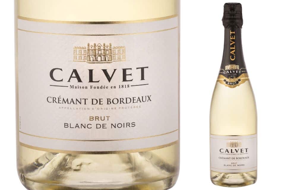 CALVET CRÉMANT DE BORDEAUX BLANC DE NOIRS Menu di Natale con vini francesi al supermercato