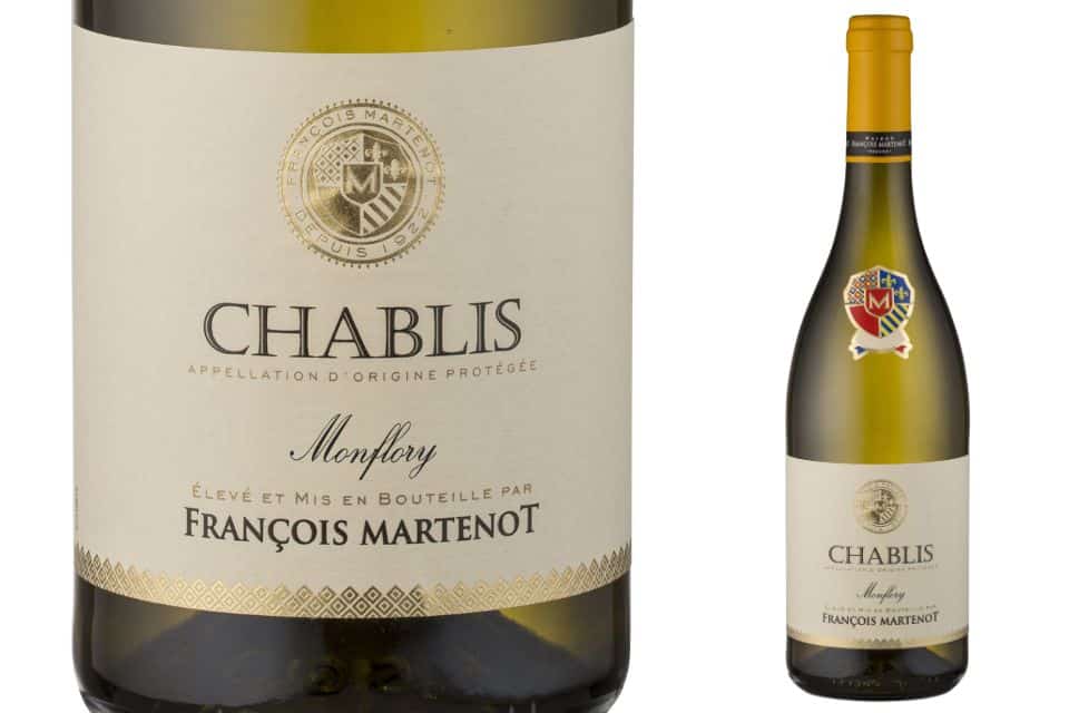 CHABLIS MONFLORY FRANÇOIS MARTENOT 2023 Menu di Natale con vini francesi al supermercato