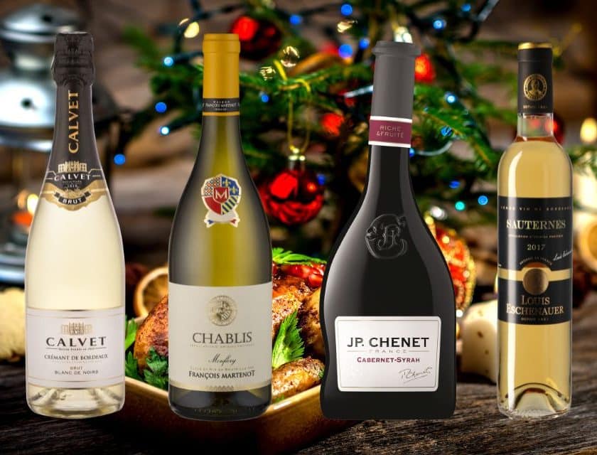 Tu vuò fà il francese Menu di Natale con vini francesi al supermercato