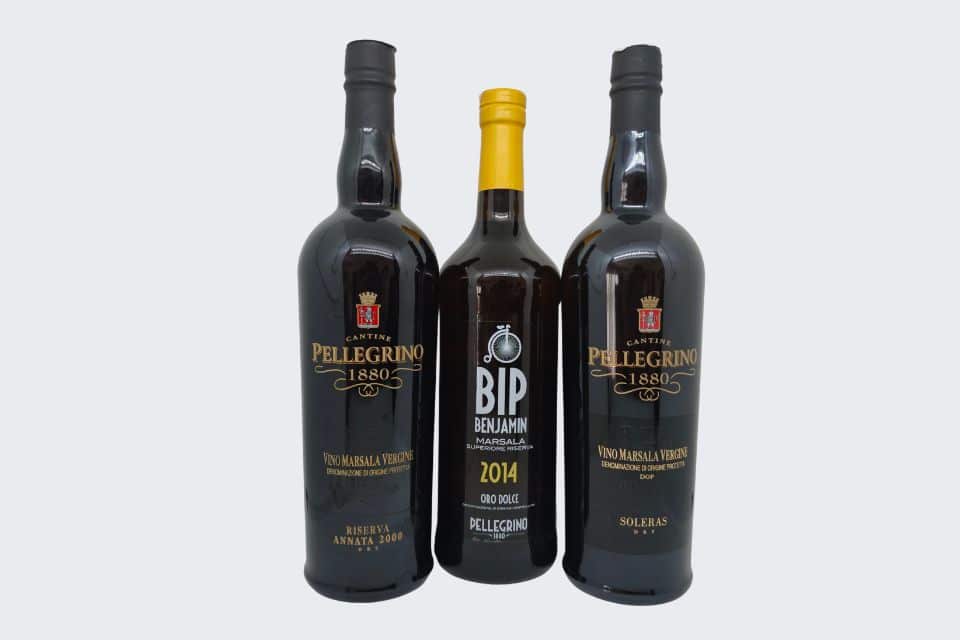 Migliori Marsala Doc punteggi a Vergine, Superiore, Semisecco e Dolce Pellegrino, BIP Benjamin Marsala Vergine Riserva Annata 2000; Marsala Superiore Riserva Oro Dolce 2014 Marsala Vergine Soleras Dry