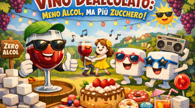 Vino dealcolato meno alcol ma più zucchero è bello