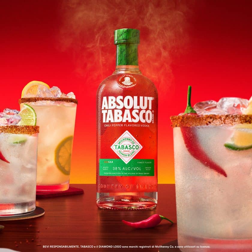 Absolut TABASCO la vodka spicy arriva in Italia da maggio 2026