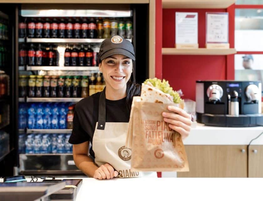 La Piadineria entra negli aeroporti doppia apertura a Malpensa e Orio al Serio con Chef Express