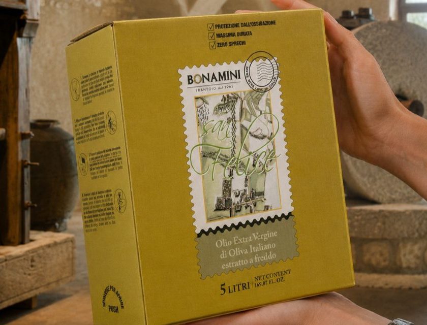 Frantoio Bonamini lancia il bag-in-box da 5 litri per l'olio EVO San Felice