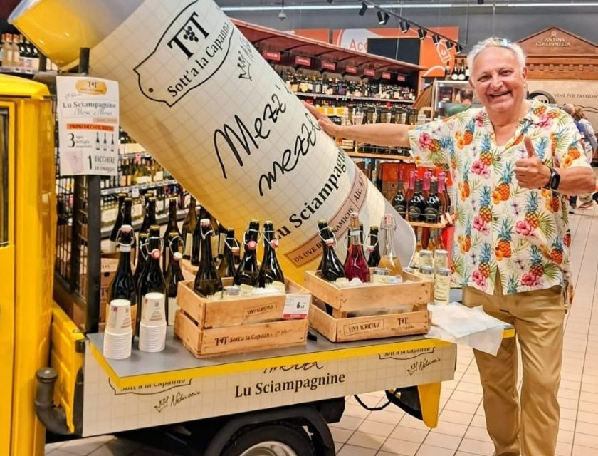 Lu Sciampagnine: perché 'Nduccio rischia con l'aperitivo biodinamico. Evocazione dello Champagne e termini salutistici accostati al vino Germano D'Aurelio