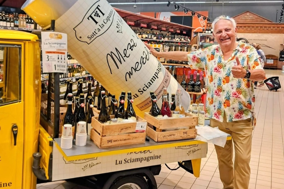 Lu Sciampagnine: why 'Nduccio is at risk with his biodynamic aperitif. Evoking Champagne and health claims linked to wine Germano D'Aurelio