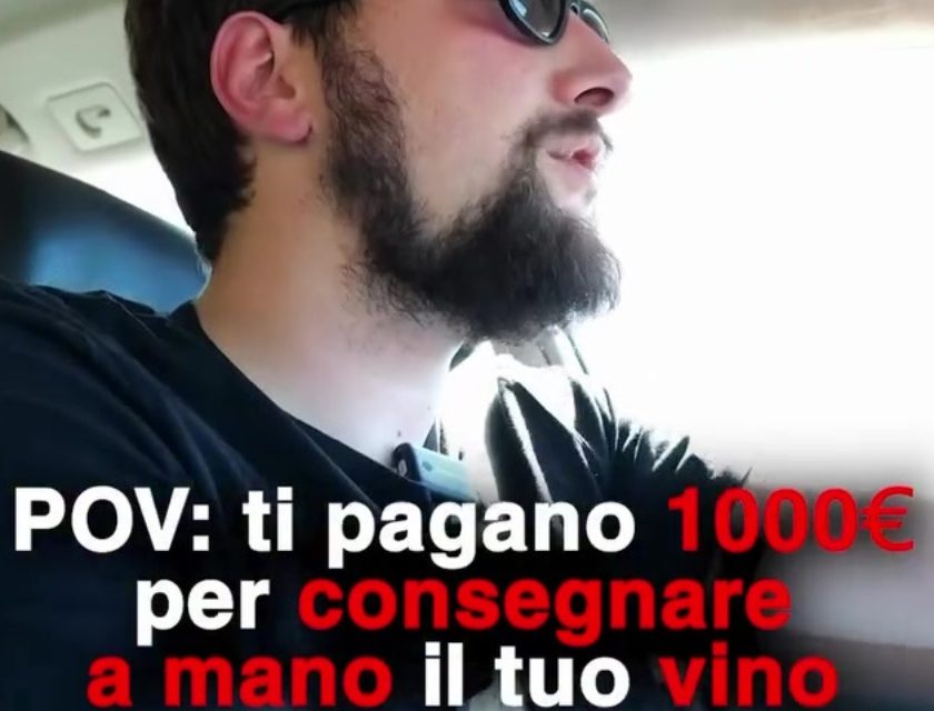 Spedizione a 1000 euro, consegna il vignaiolo in persona il caso Grillo Iole. Mattia Bianchini documenta tutto con 2 reel su Instagram