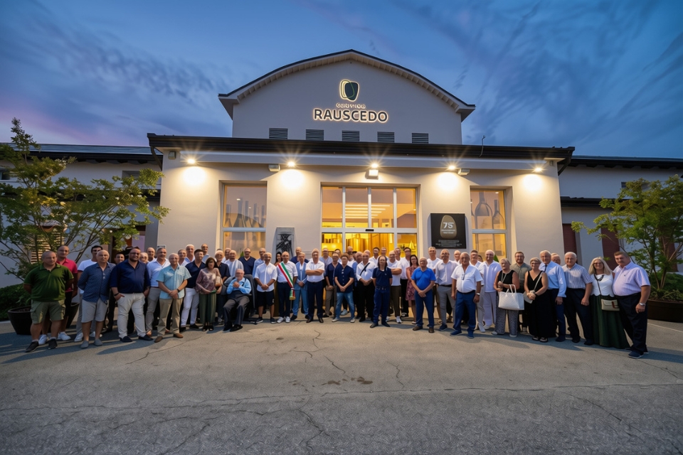 Cantina Rauscedo festeggia 75 anni con il primo Bilancio di Sostenibilità. Obiettivi investimenti produttivi e rafforzare marchio all'estero