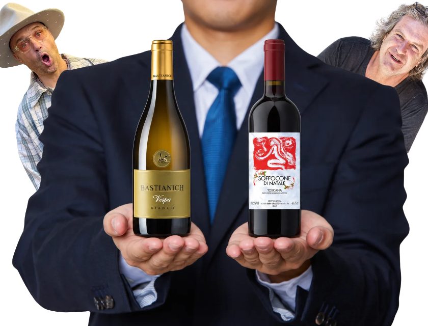 Agenti vino sotto pressione bottiglie omaggio e provvigioni per vendere nomi noti come bastianich e bibi graetz