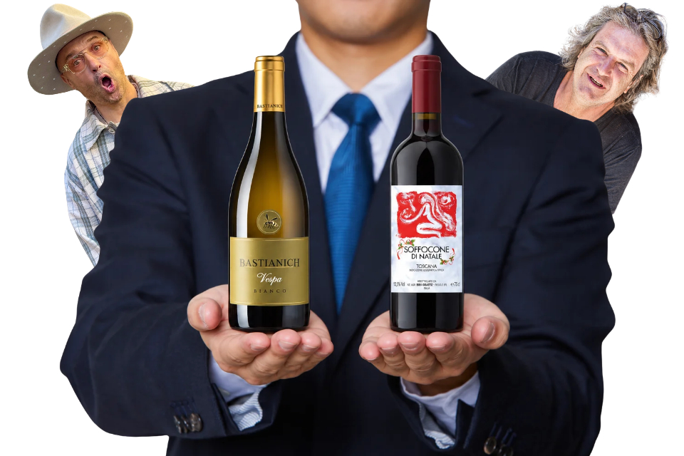 Agenti vino sotto pressione bottiglie omaggio e provvigioni per vendere nomi noti come bastianich e bibi graetz