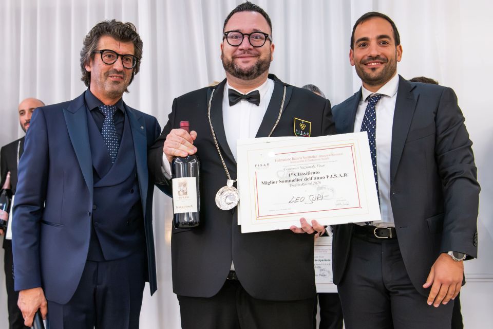 Juri Leo è il Miglior Sommelier FISAR 2026