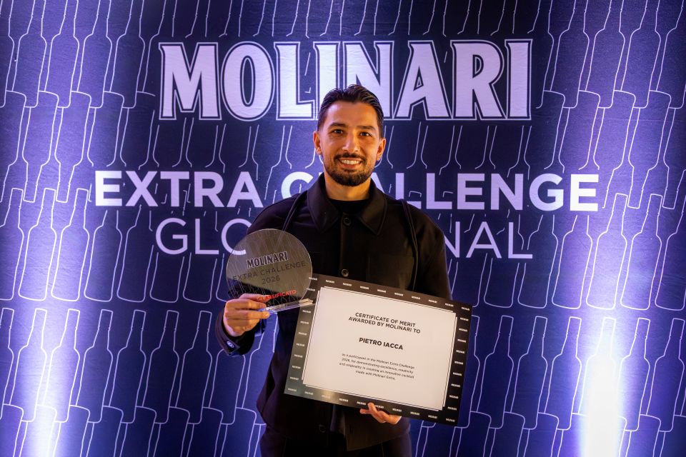 Molinari Extra Challenge 2026, vince Pietro Iacca con il cocktail Anima