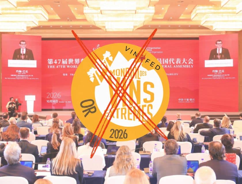 Oiv vola in Cina e mette in standby il Cervim e il suo concorso