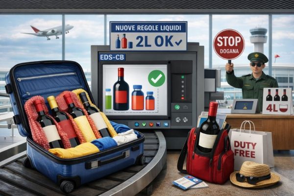 Quante bottiglie di vino posso portare in valigia negli aeroporti vini valigia aeroporto italia estero