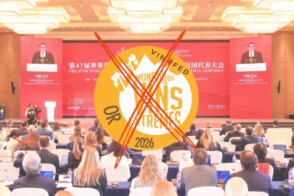 Oiv vola in Cina e mette in standby il Cervim e il suo concorso